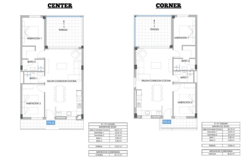 2 Schlafzimmer Appartement zu verkaufen