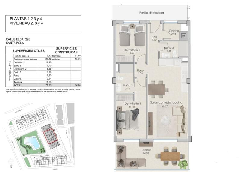 2 slaapkamer Appartement Te koop