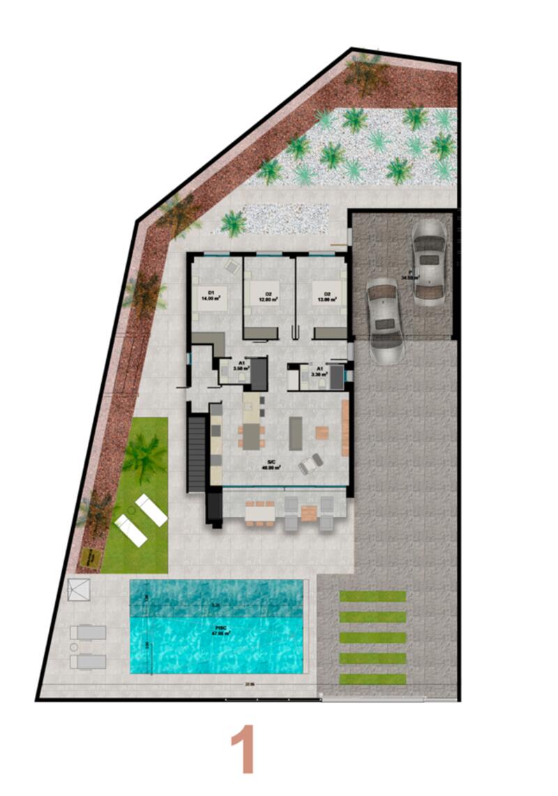 3 soverom Villa til salgs