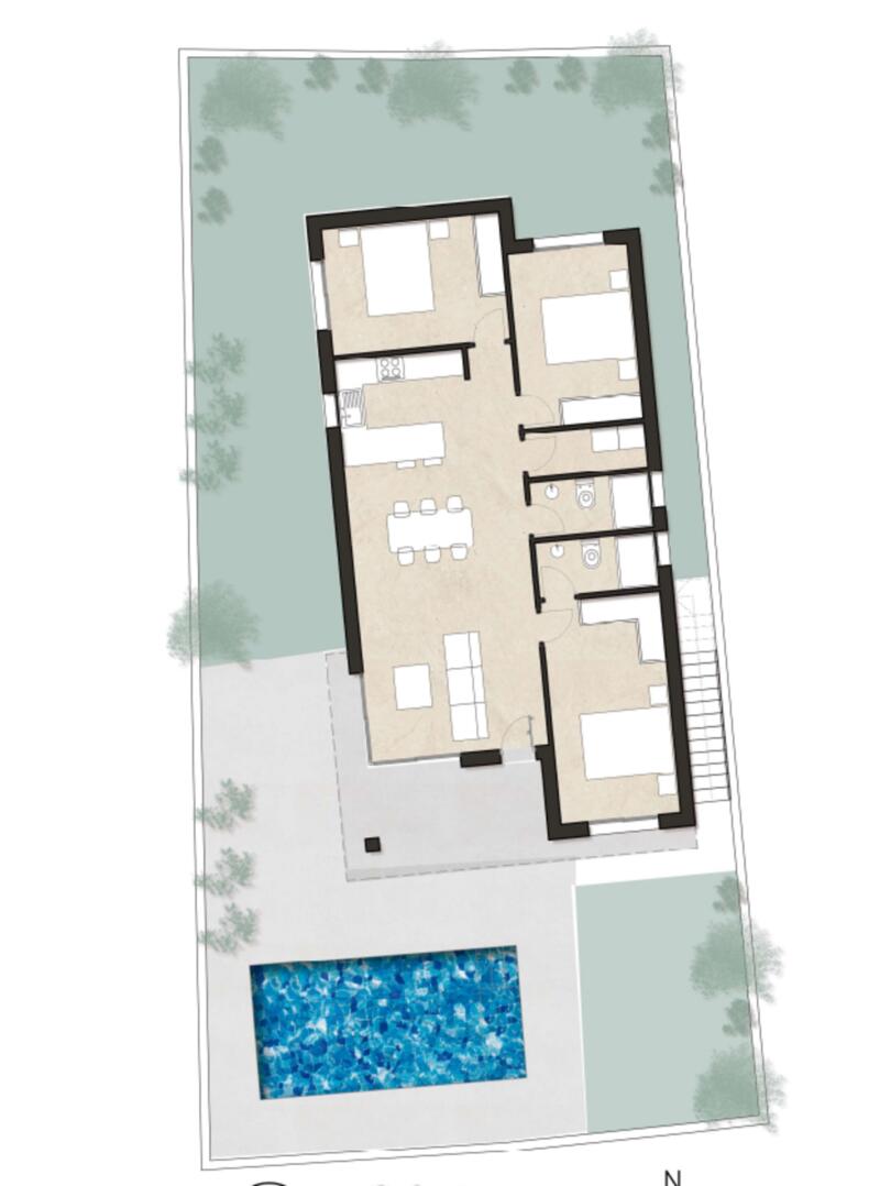 3 chambre Villa à vendre