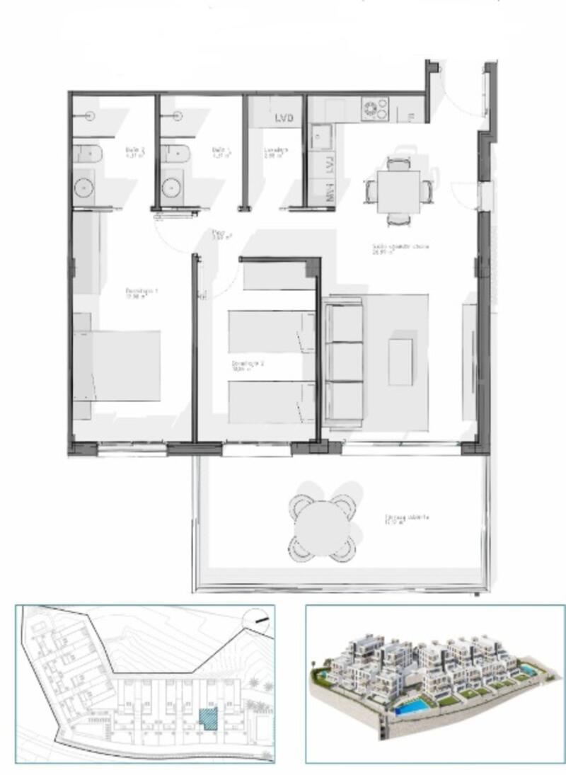 2 slaapkamer Appartement Te koop