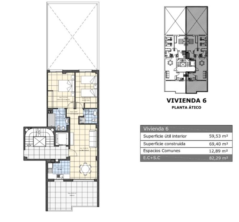 3 Schlafzimmer Appartement zu verkaufen