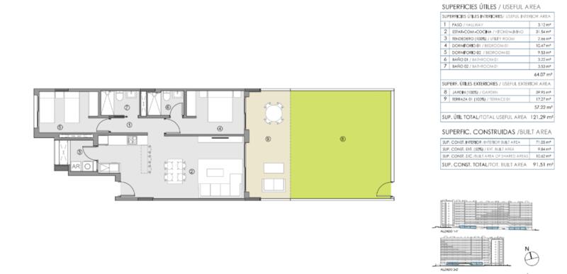 2 chambre Appartement à vendre