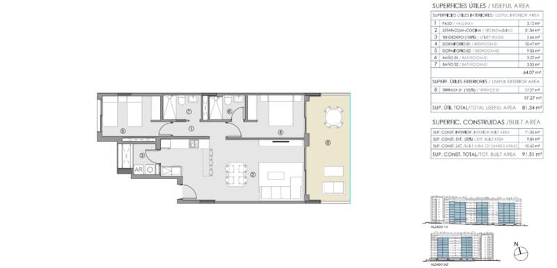 2 chambre Appartement à vendre
