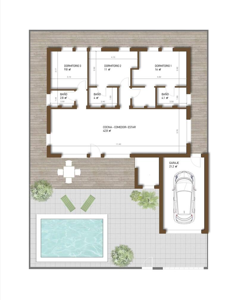 3 chambre Villa à vendre