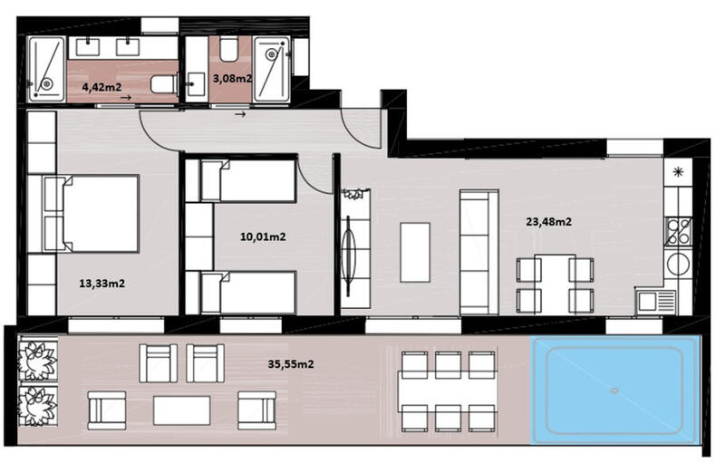 2 bedroom Apartment for sale