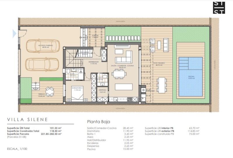 3 Cuarto Villa en venta
