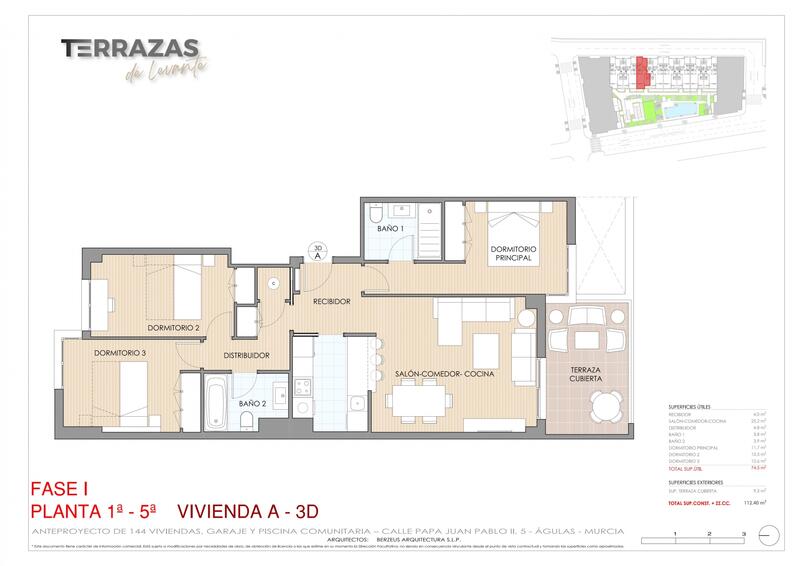 3 slaapkamer Appartement Te koop