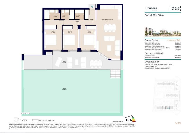 3 Schlafzimmer Appartement zu verkaufen