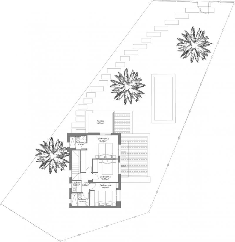 4 Cuarto Villa en venta