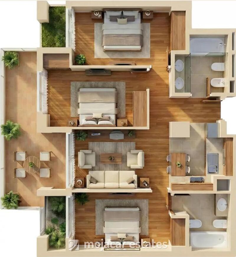 3 Cuarto Apartamento en venta