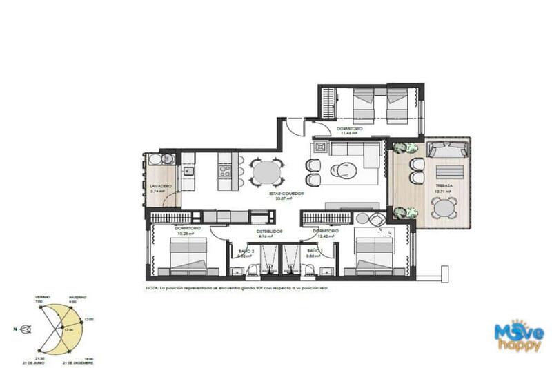 3 slaapkamer Appartement Te koop