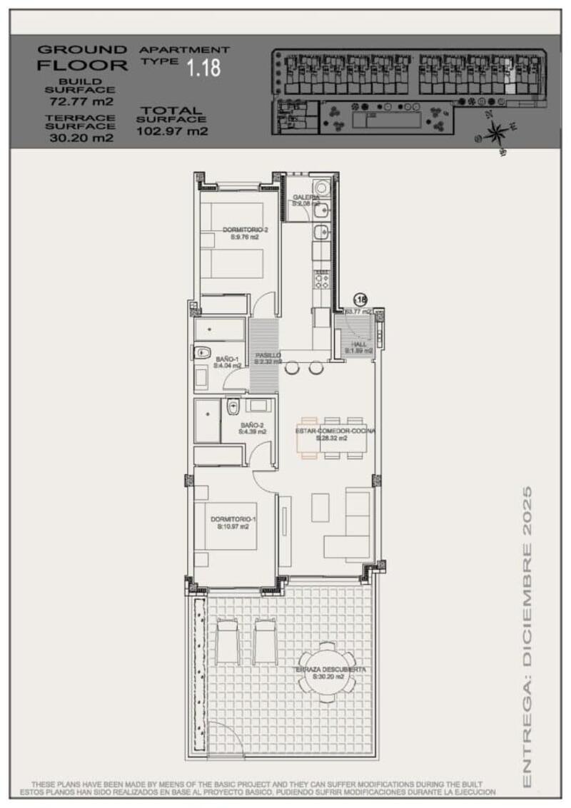 2 slaapkamer Appartement Te koop