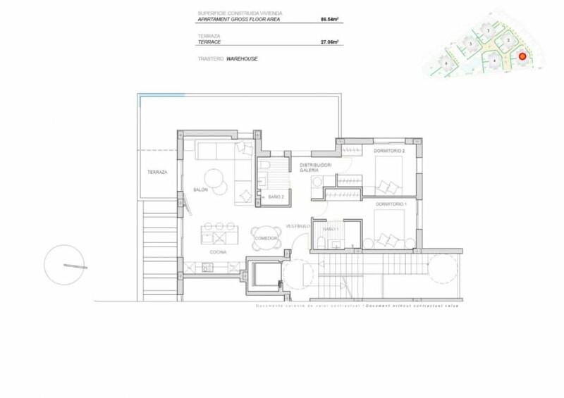 3 Schlafzimmer Appartement zu verkaufen