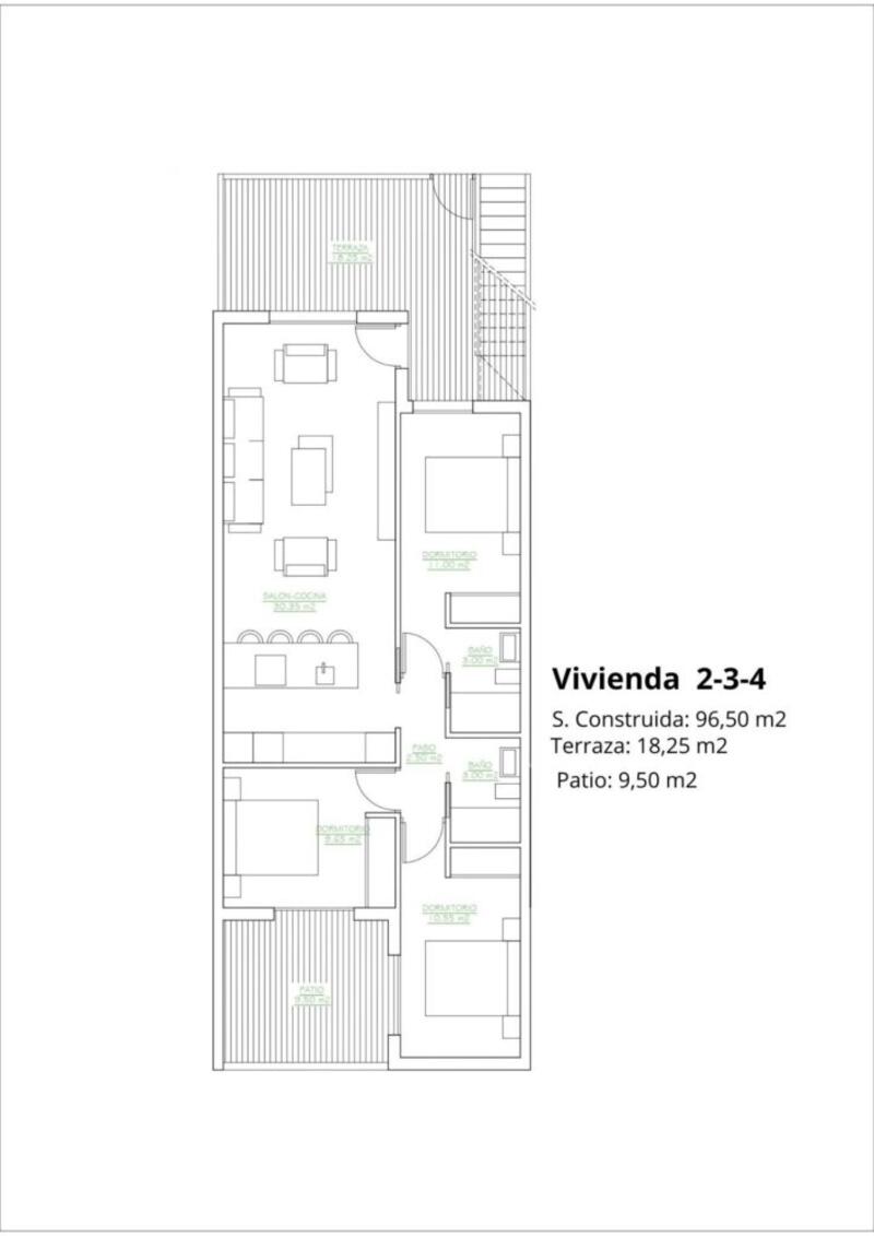 3 chambre Appartement à vendre