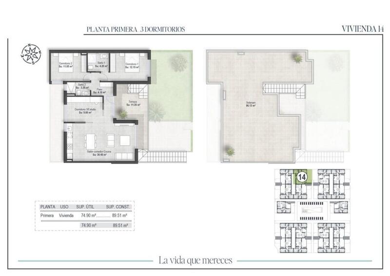 3 Cuarto Apartamento en venta
