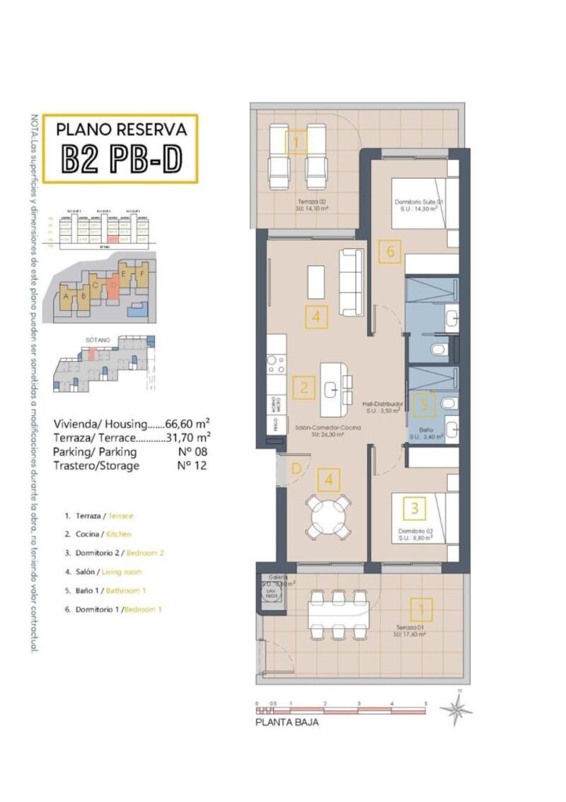 2 Cuarto Apartamento en venta
