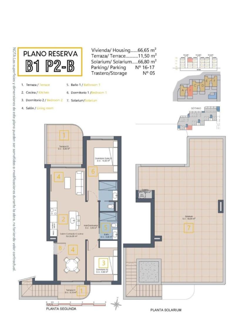 2 Schlafzimmer Appartement zu verkaufen