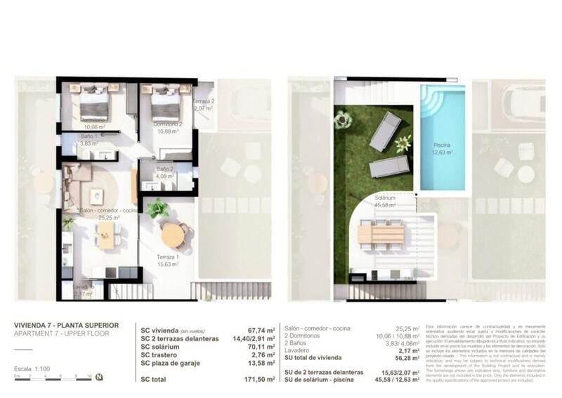 2 Schlafzimmer Appartement zu verkaufen