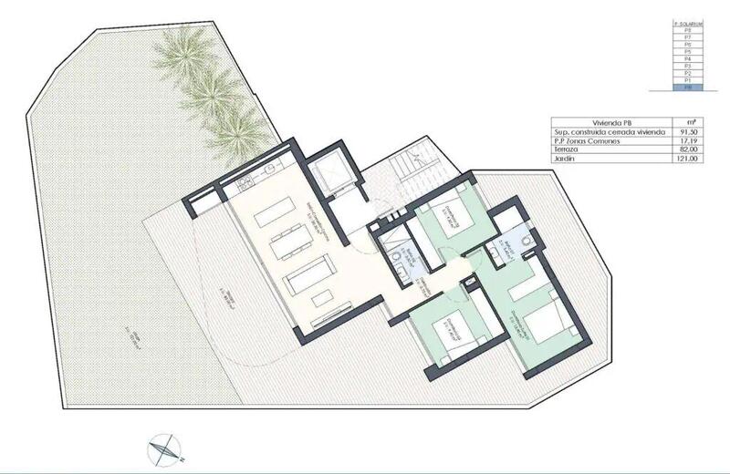 3 slaapkamer Appartement Te koop