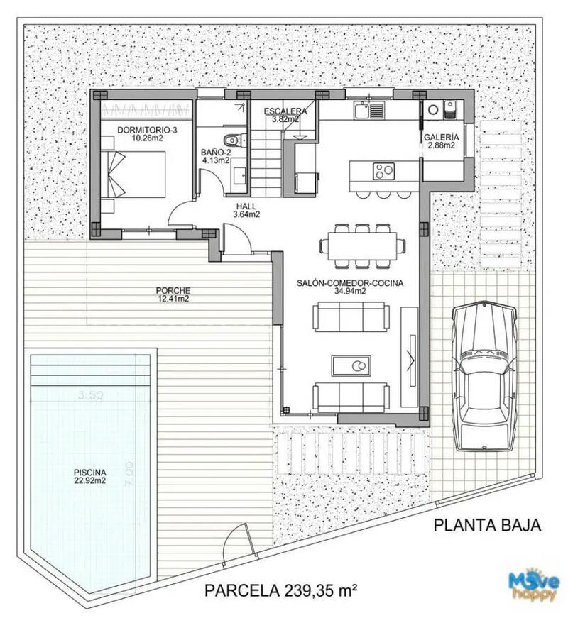 3 sovrum Villa till salu