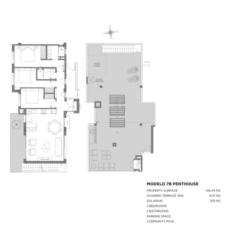 3 slaapkamer Appartement Te koop