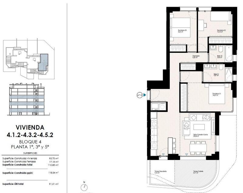 3 bedroom Apartment for sale