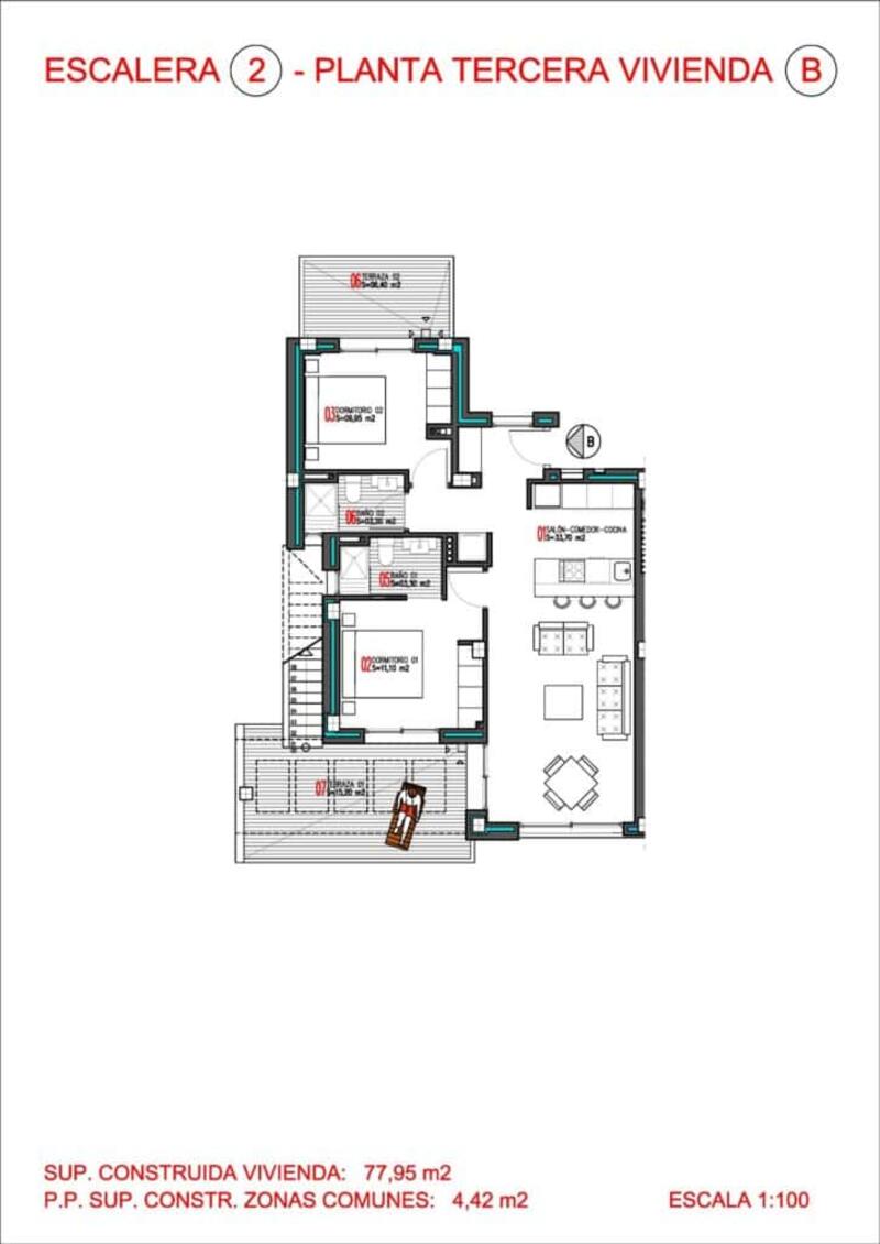 2 bedroom Apartment for sale