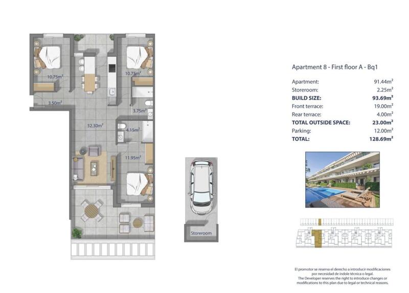 3 Cuarto Apartamento en venta