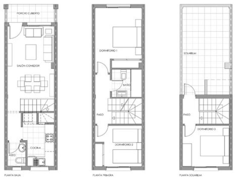 3 Schlafzimmer Stadthaus zu verkaufen