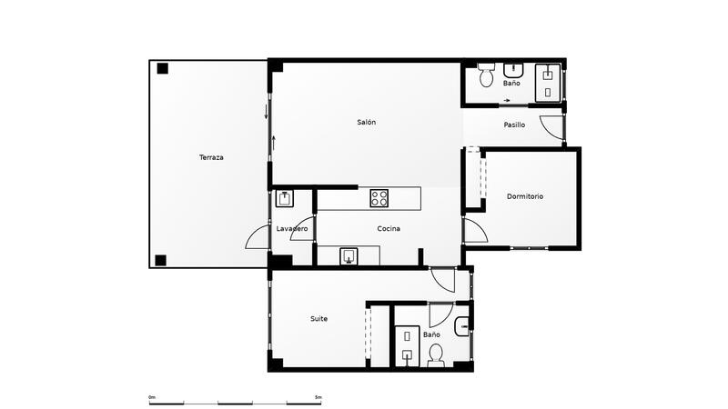 2 slaapkamer Appartement Te koop