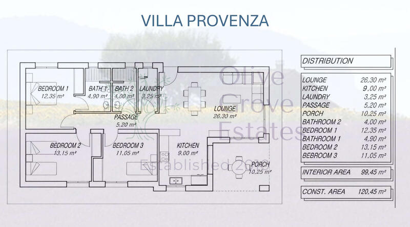 3 soverom Villa til salgs