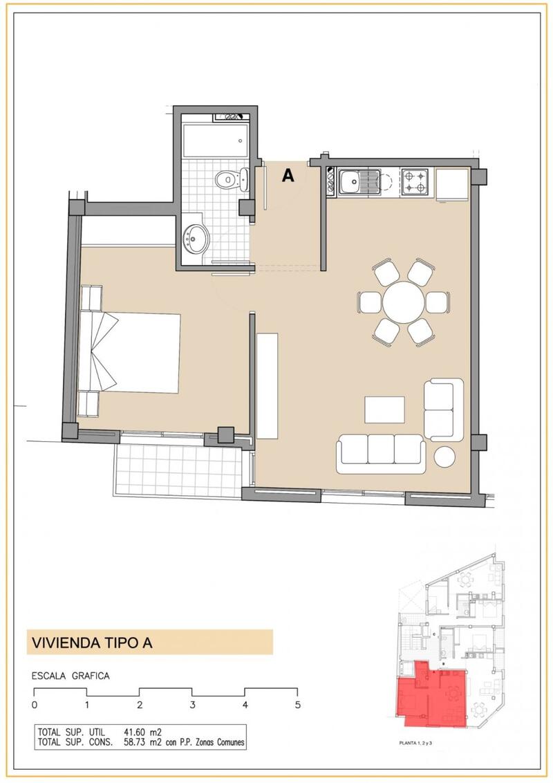 1 Cuarto Apartamento en venta