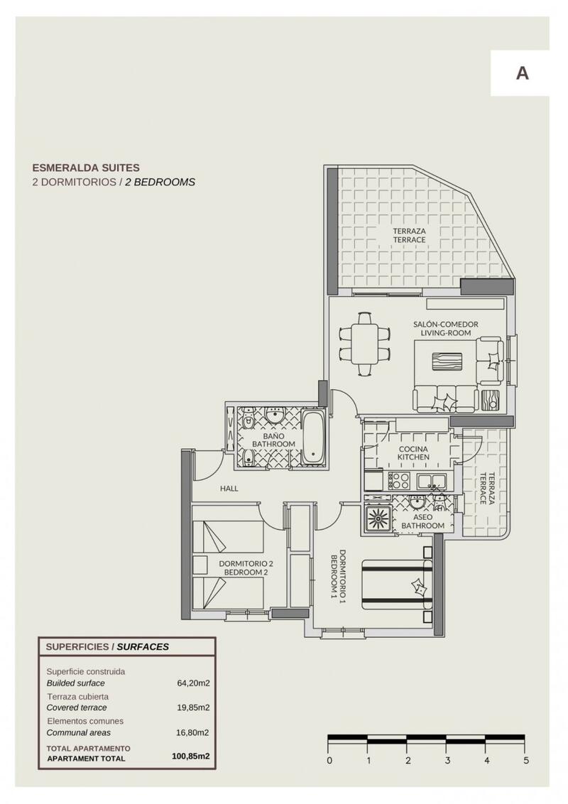 2 Cuarto Apartamento en venta