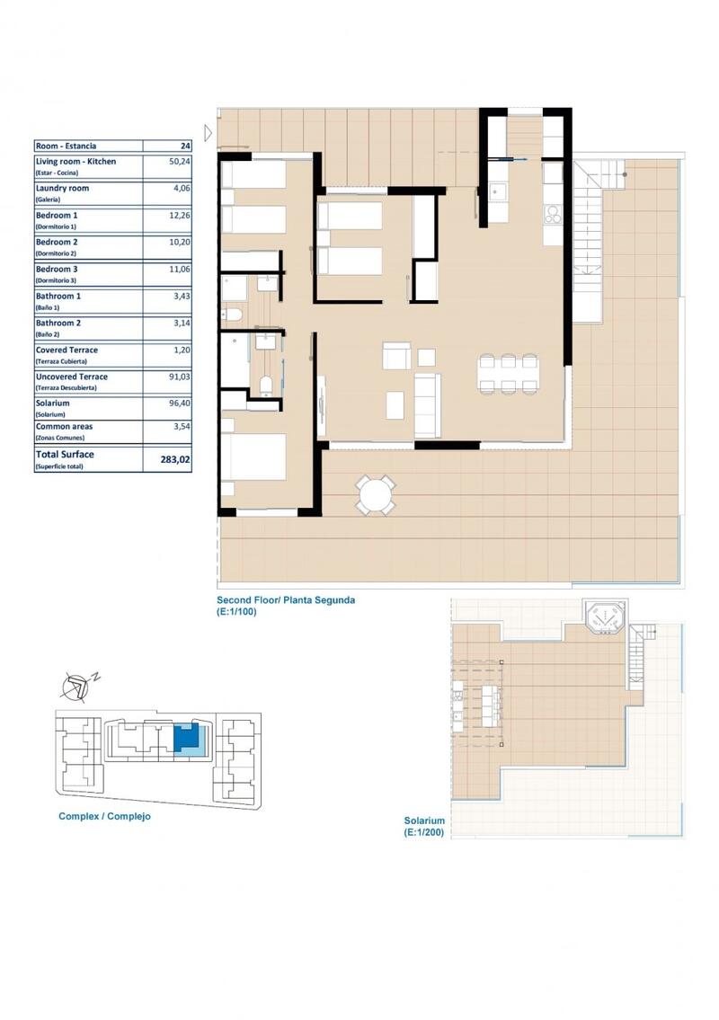 3 slaapkamer Appartement Te koop