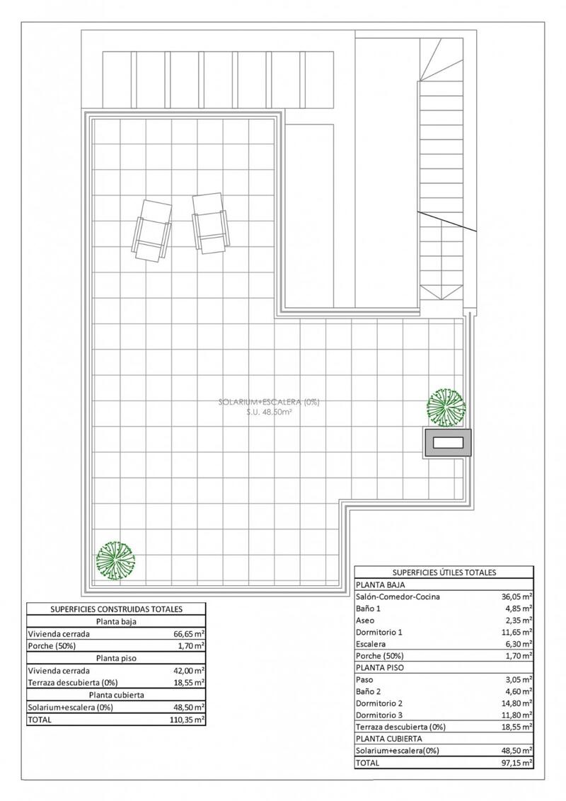 3 Schlafzimmer Duplex zu verkaufen