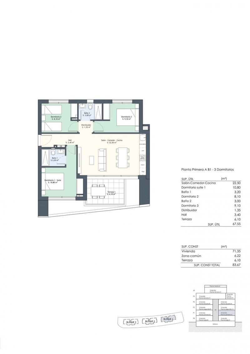 3 Cuarto Apartamento en venta