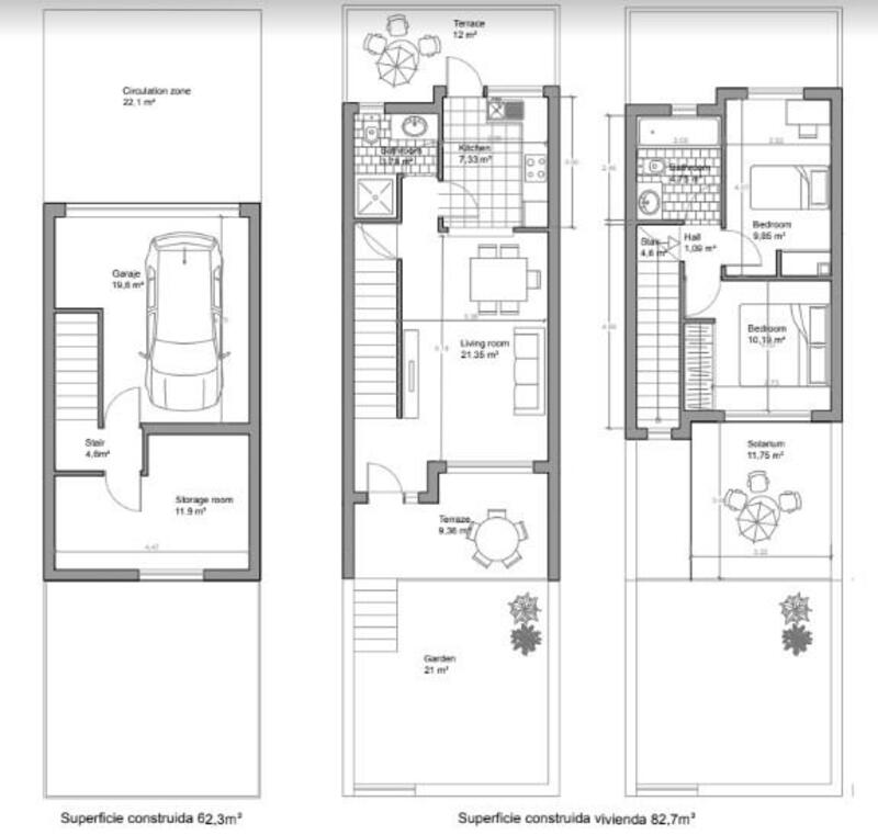 2 soveværelse Duplex til salg