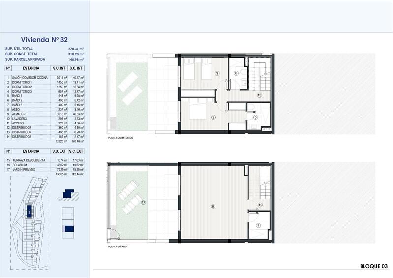 3 sovrum Duplex till salu