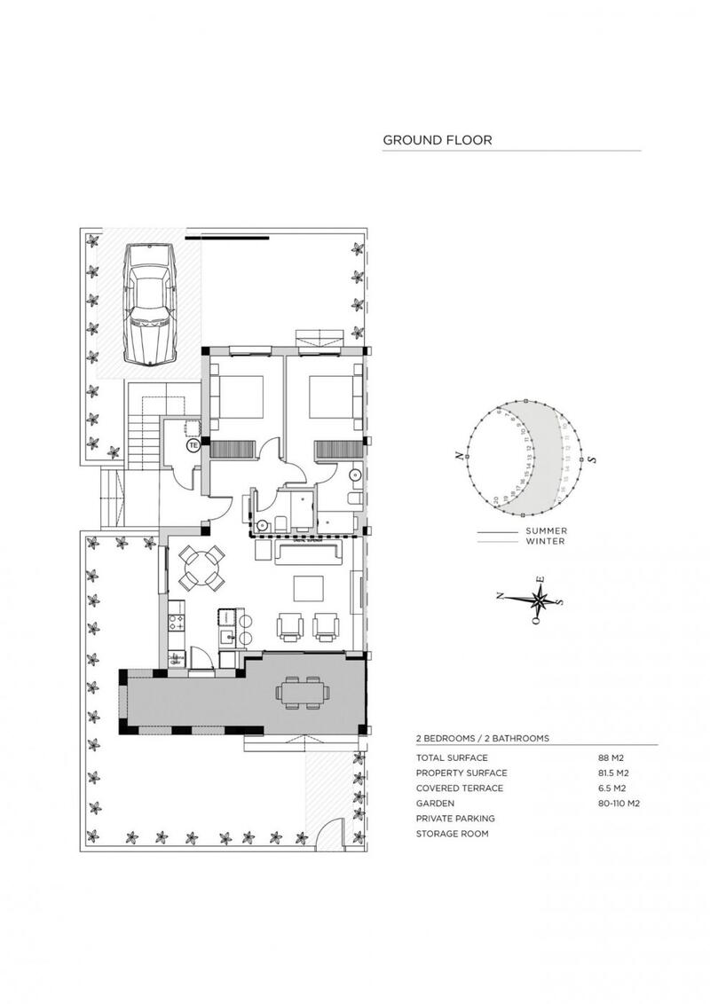 2 slaapkamer Appartement Te koop