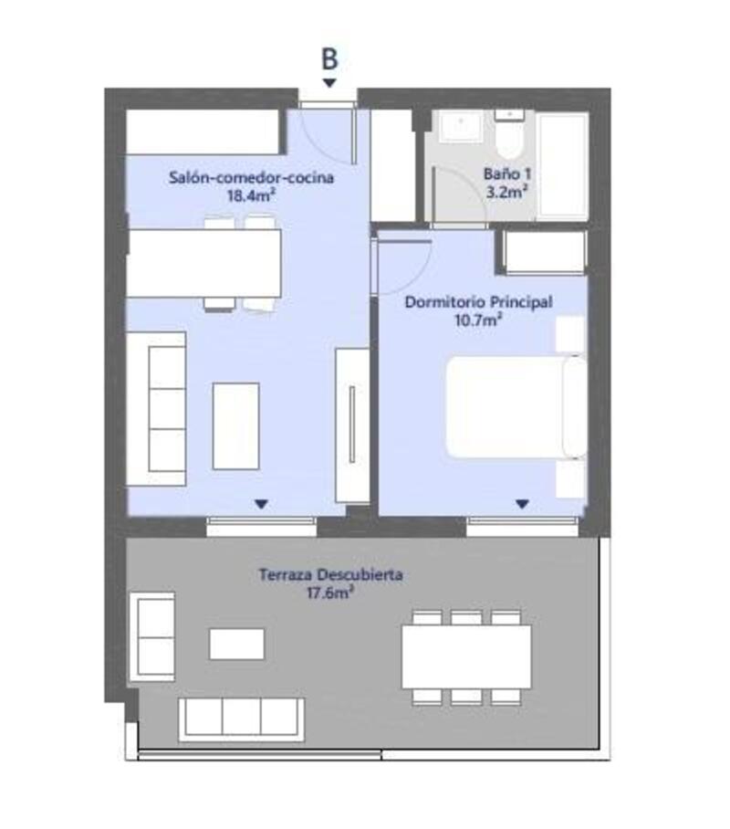 1 chambre Appartement à vendre