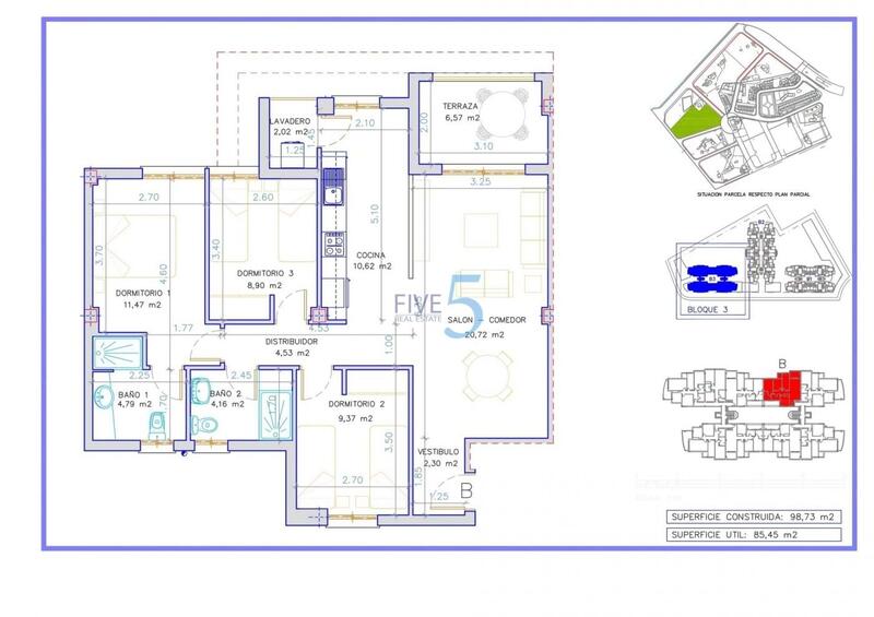 3 chambre Appartement à vendre