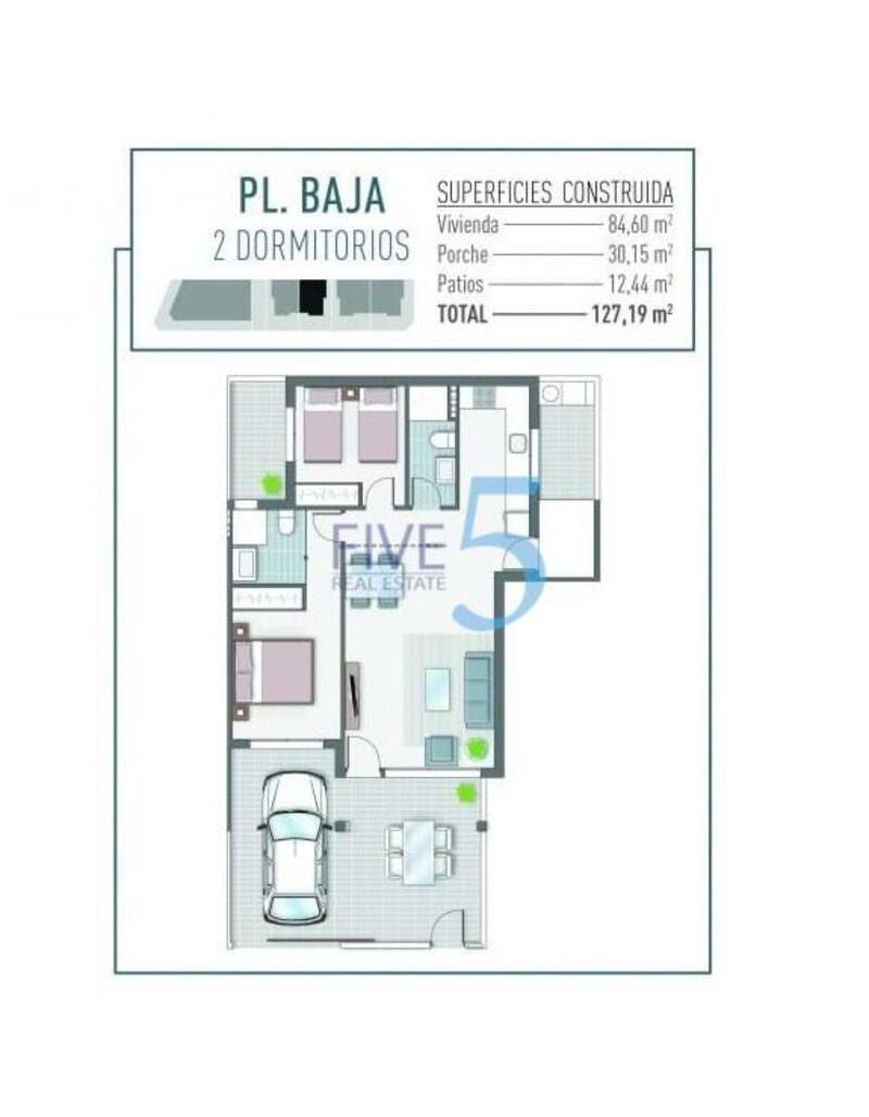 2 Cuarto Apartamento en venta