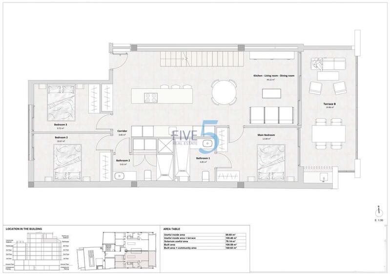 3 Cuarto Apartamento en venta