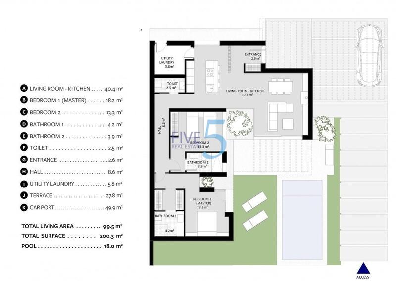 2 slaapkamer Villa Te koop