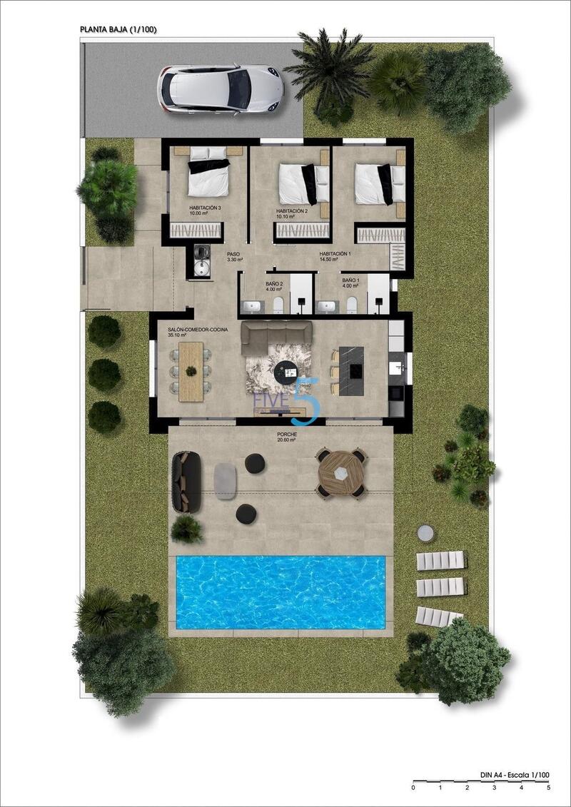 3 slaapkamer Villa Te koop