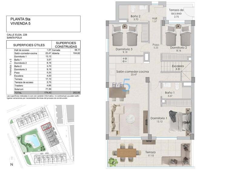 3 chambre Appartement à vendre