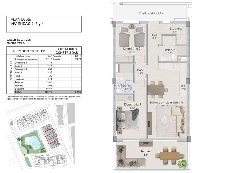 2 bedroom Apartment for sale