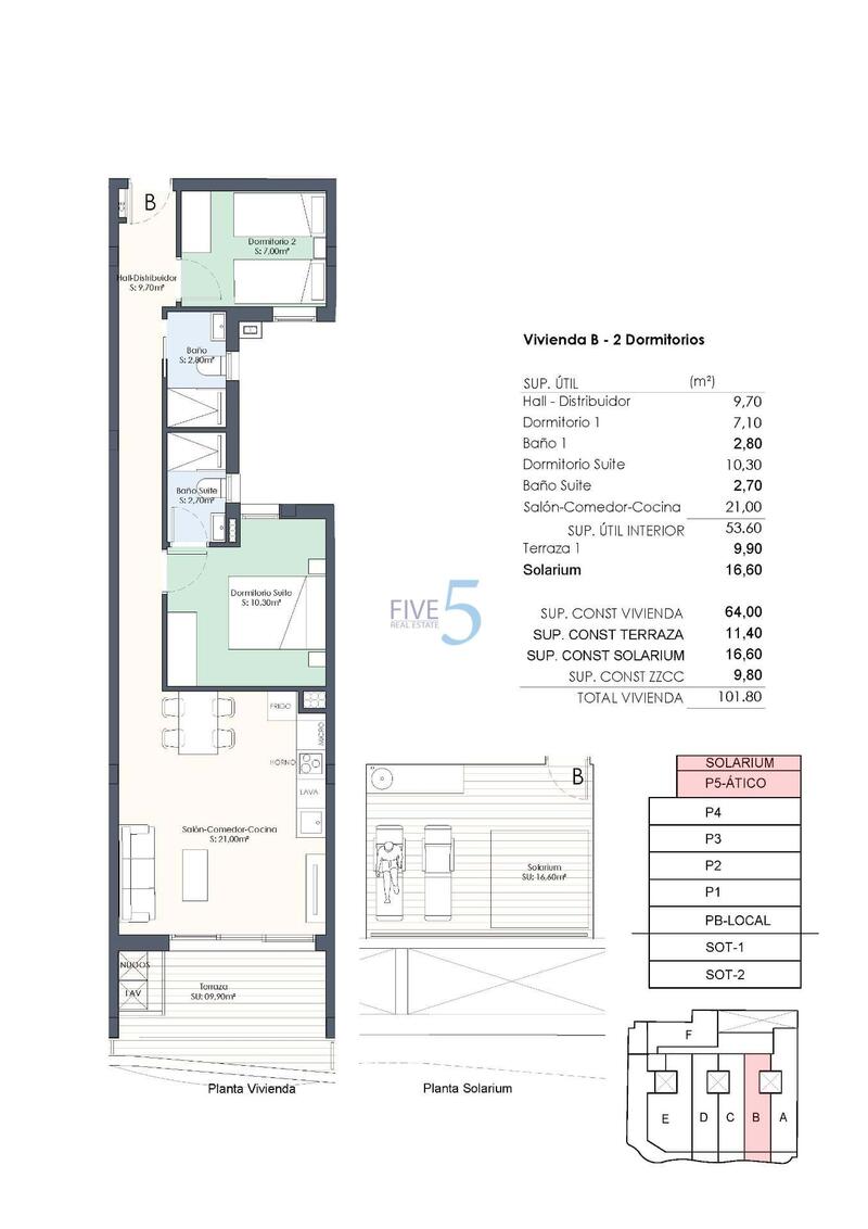 2 chambre Appartement à vendre