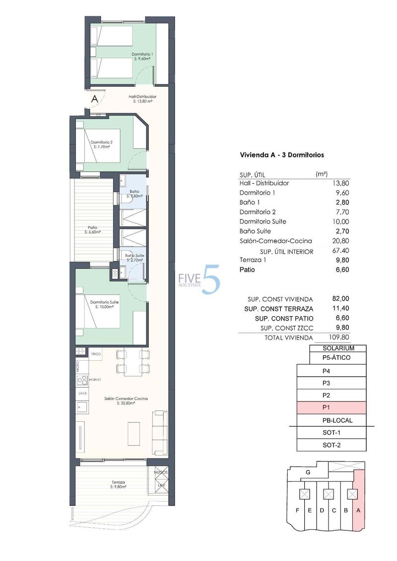 3 bedroom Apartment for sale